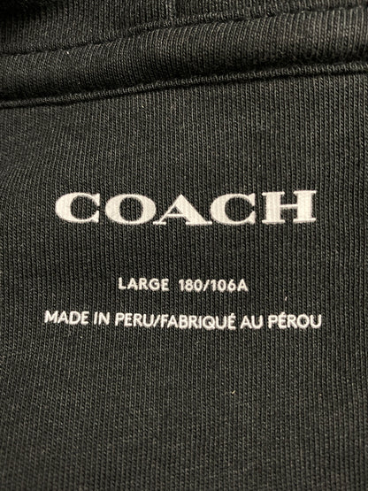 【中古品】【メンズ】 COACH コーチ SIGNATURE HOODIE C7828 シグネチャーフーディー トップス パーカー 141-260201-kk-06-min サイズ：L カラー：ベージュ/ブラック 万代Net店