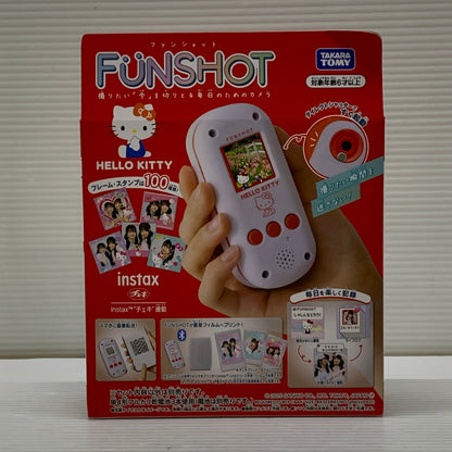【中古品】 サンリオ FUNSHOT ハローキティ ファンショット カメラ タカラトミー おもちゃ チェキ instax 連動 039-260703-em-19-min 万代Net店
