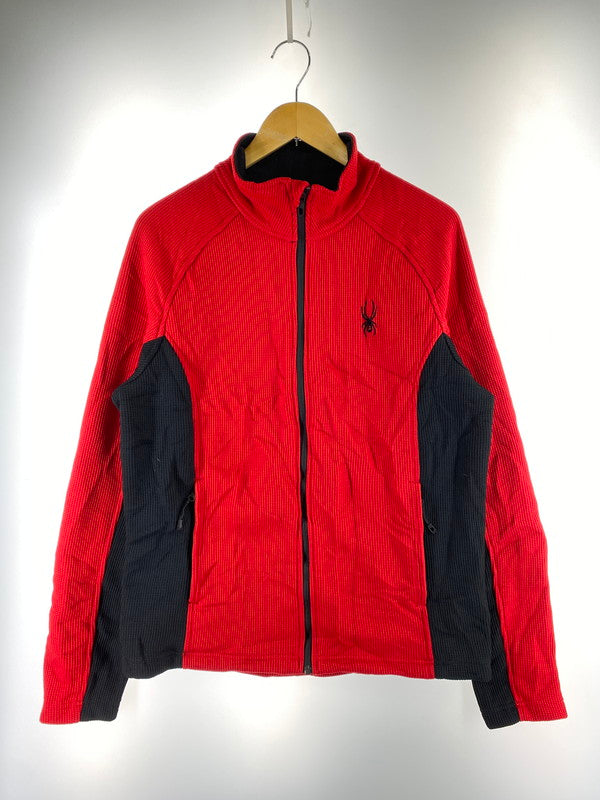 【中古品】【メンズ】 SPIDER スパイダー CORE SWEATER FLEECE JACKET コア セーター フリース ジャケット メンズ アウター ジップアップ 146-260322-em-28-min サイズ：M カラー：レッド/ブラック 万代Net店