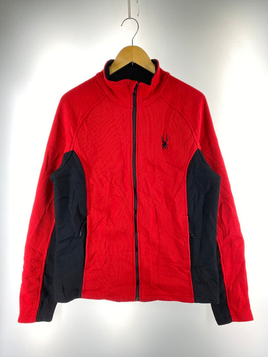 【中古品】【メンズ】 SPIDER スパイダー CORE SWEATER FLEECE JACKET コア セーター フリース ジャケット メンズ アウター ジップアップ 146-260322-em-28-min サイズ：M カラー：レッド/ブラック 万代Net店