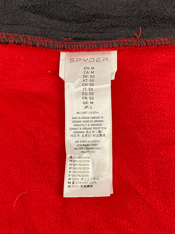 【中古品】【メンズ】 SPIDER スパイダー CORE SWEATER FLEECE JACKET コア セーター フリース ジャケット メンズ アウター ジップアップ 146-260322-em-28-min サイズ：M カラー：レッド/ブラック 万代Net店