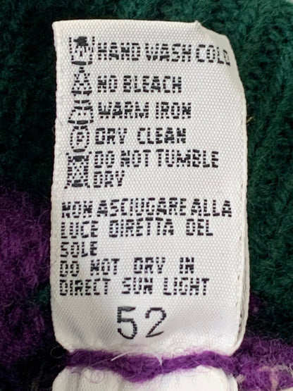 【現状渡し品】【メンズ】 UNITED COLORS OF BENETTON ユナイテッド カラーズ オブ ベネトン 80S PATTERN KNIT SWEATER ニット セーター 146-260208-AS-29-min サイズ：下記参照 カラー：パープル 万代Net店