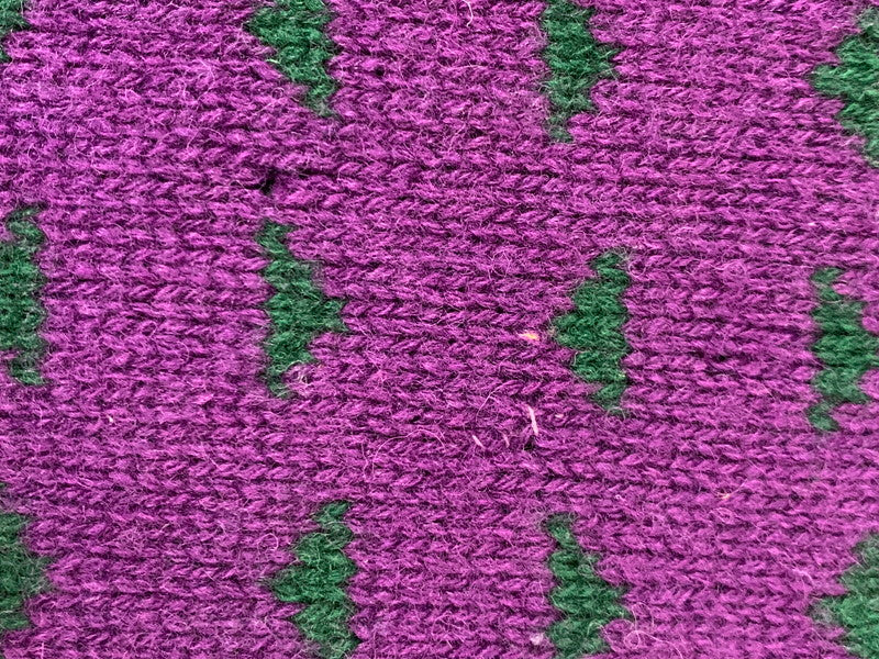 【現状渡し品】【メンズ】 UNITED COLORS OF BENETTON ユナイテッド カラーズ オブ ベネトン 80S PATTERN KNIT SWEATER ニット セーター 146-260208-AS-29-min サイズ：下記参照 カラー：パープル 万代Net店