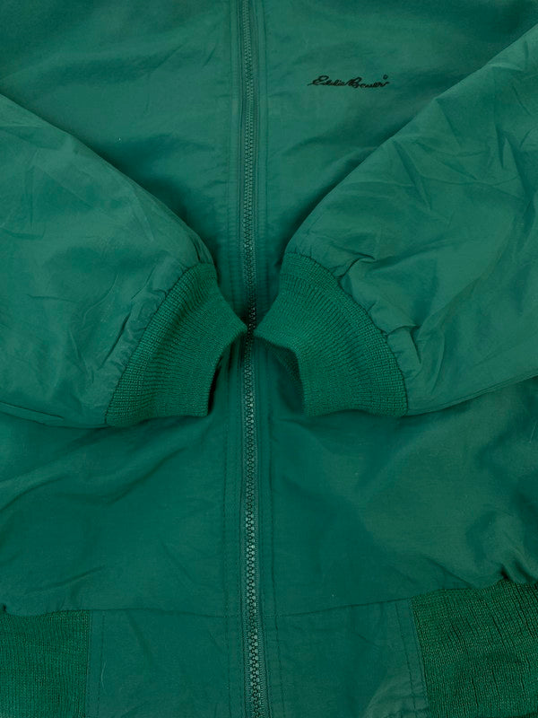 【中古品】【メンズ】 Eddie Bauer エディー・バウアー 80~90's FLEECE LINER NYLON JACKET 80-90年代 フリースライナー ナイロンジャケット アウター 146-260211-kk-36-min サイズ：L カラー：グリーン 万代Net店