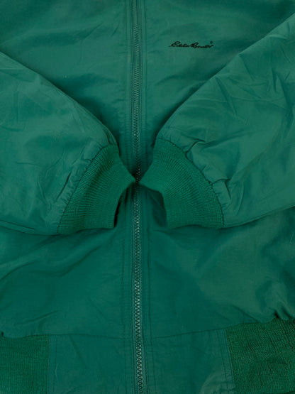 【中古品】【メンズ】 Eddie Bauer エディー・バウアー 80~90's FLEECE LINER NYLON JACKET 80-90年代 フリースライナー ナイロンジャケット アウター 146-260211-kk-36-min サイズ：L カラー：グリーン 万代Net店