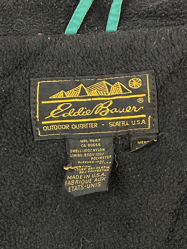 【中古品】【メンズ】 Eddie Bauer エディー・バウアー 80~90's FLEECE LINER NYLON JACKET 80-90年代 フリースライナー ナイロンジャケット アウター 146-260211-kk-36-min サイズ：L カラー：グリーン 万代Net店