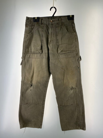 【現状渡し品】【メンズ】 Dickies ディッキーズ DOUBLE KNEE WORK PANTS G4586BVダブルニー ワークパンツ 158-260215-SH-20-min サイズ：W30 L32 カラー：カーキ系 万代Net店