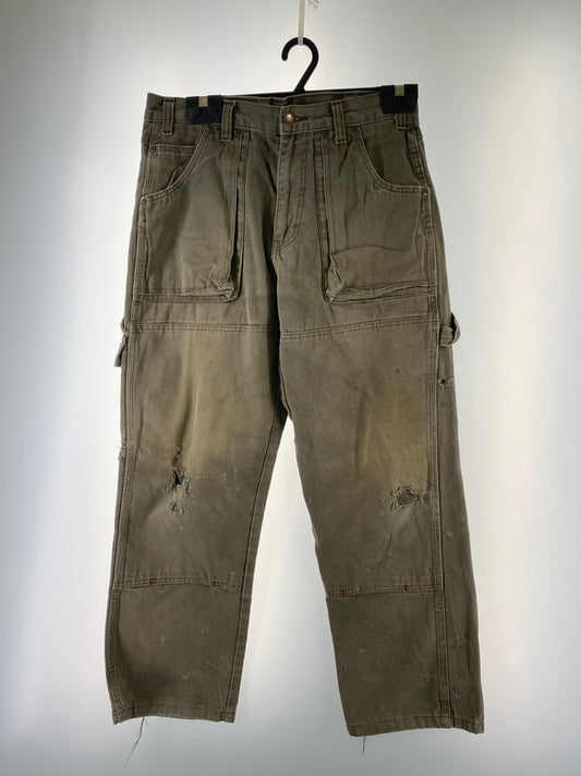 【現状渡し品】【メンズ】 Dickies ディッキーズ DOUBLE KNEE WORK PANTS G4586BVダブルニー ワークパンツ 158-260215-SH-20-min サイズ：W30 L32 カラー：カーキ系 万代Net店