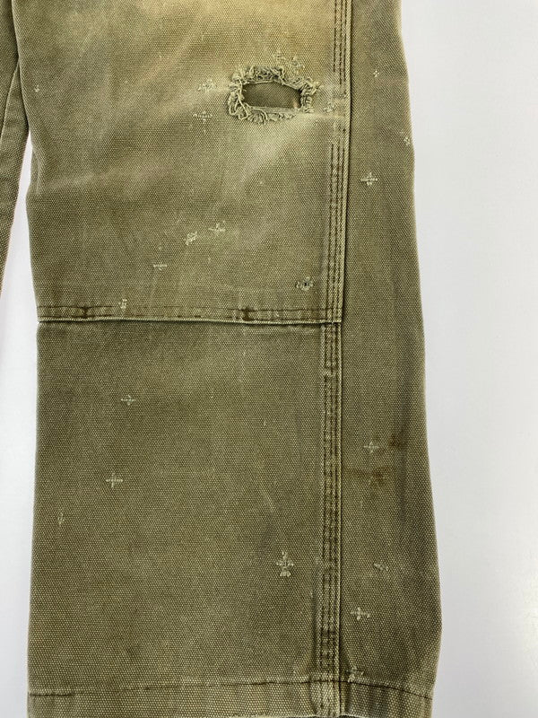 【現状渡し品】【メンズ】 Dickies ディッキーズ DOUBLE KNEE WORK PANTS G4586BVダブルニー ワークパンツ 158-260215-SH-20-min サイズ：W30 L32 カラー：カーキ系 万代Net店