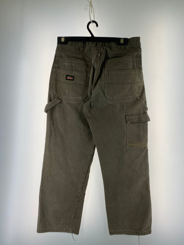 【現状渡し品】【メンズ】 Dickies ディッキーズ DOUBLE KNEE WORK PANTS G4586BVダブルニー ワークパンツ 158-260215-SH-20-min サイズ：W30 L32 カラー：カーキ系 万代Net店
