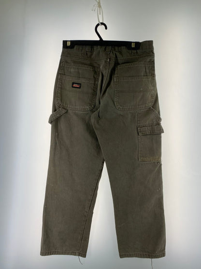 【現状渡し品】【メンズ】 Dickies ディッキーズ DOUBLE KNEE WORK PANTS G4586BVダブルニー ワークパンツ 158-260215-SH-20-min サイズ：W30 L32 カラー：カーキ系 万代Net店