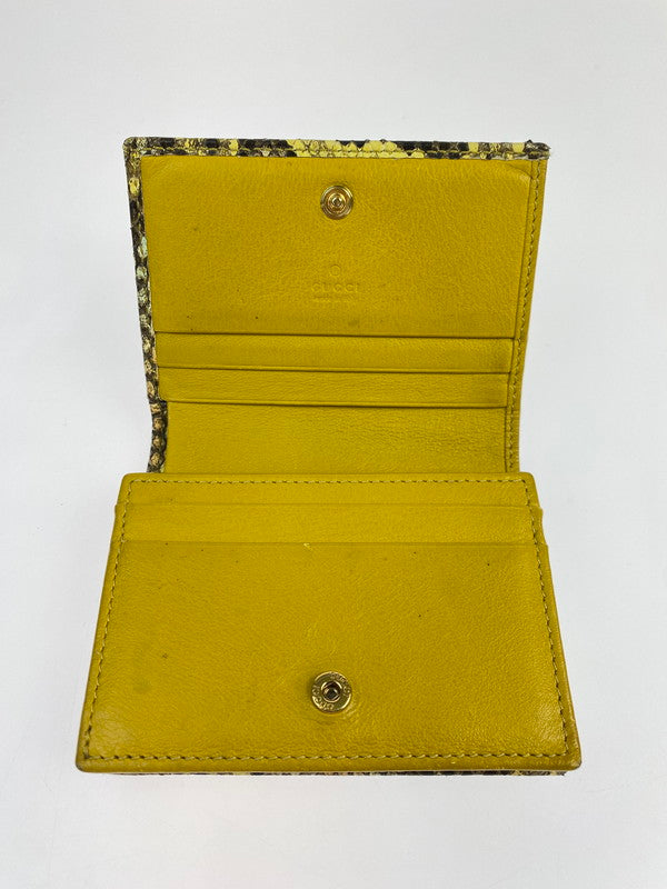 【中古品】【メンズ/レディース】 GUCCI グッチ 456126 ダブルG GGマーモント 二つ折り財布 181-260207-zi-25-min カラー：イエロー系 万代Net店