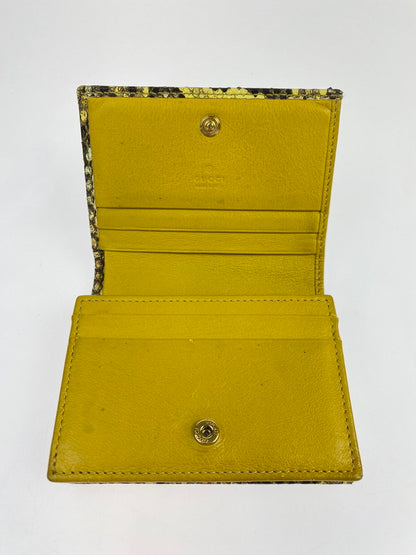 【中古品】【メンズ/レディース】 GUCCI グッチ 456126 ダブルG GGマーモント 二つ折り財布 181-260207-zi-25-min カラー：イエロー系 万代Net店