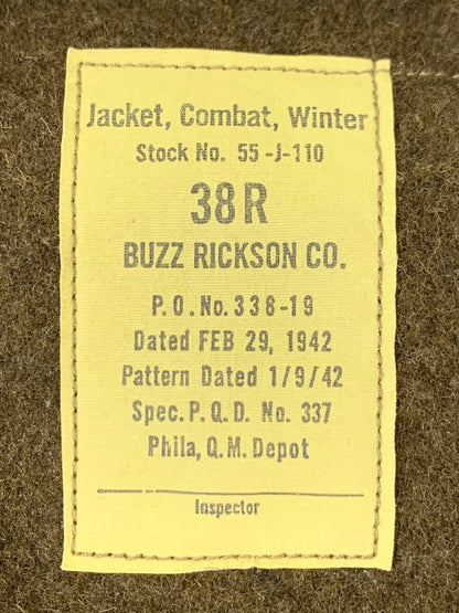 【中古品】【メンズ】 Buzz Rickson's バズリクソンズ TANKER JACKET BR10994 BR14437 タンカー ジャケット メンズ アウター ミリタリー ジップアップ 145-260202-em-21-min サイズ：38R カラー：カーキ 万代Net店