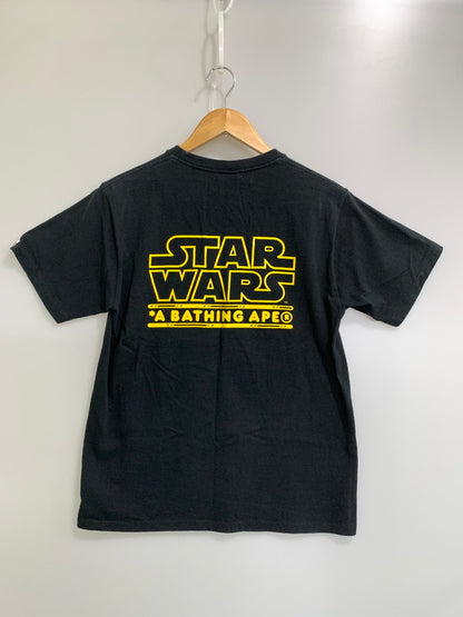 【中古品】【メンズ】 A BATHING APE アベイシングエイプ × STAR WARS スターウォーズ A NEW HOPE SS TEE ショートスリーブ 半袖Tシャツ 142-260208-AS-36-min サイズ：M カラー：ブラック 万代Net店