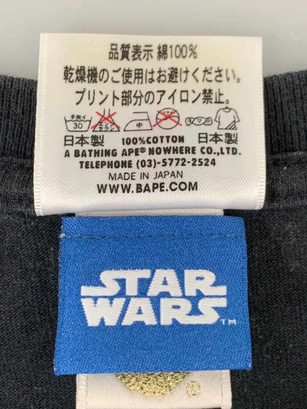 【中古品】【メンズ】 A BATHING APE アベイシングエイプ × STAR WARS スターウォーズ A NEW HOPE SS TEE ショートスリーブ 半袖Tシャツ 142-260208-AS-36-min サイズ：M カラー：ブラック 万代Net店
