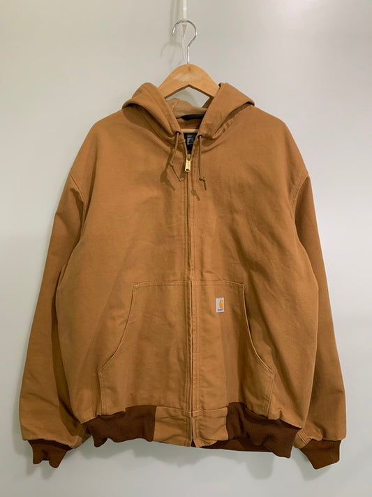 【中古品】【メンズ】 Carhartt カーハート DUCK ACTIVE JACKET J131-BRN ダック アクティブ ジャケット メンズ アウター フーディ 146-260202-em-20-min サイズ：XL カラー：ブラウン 万代Net店