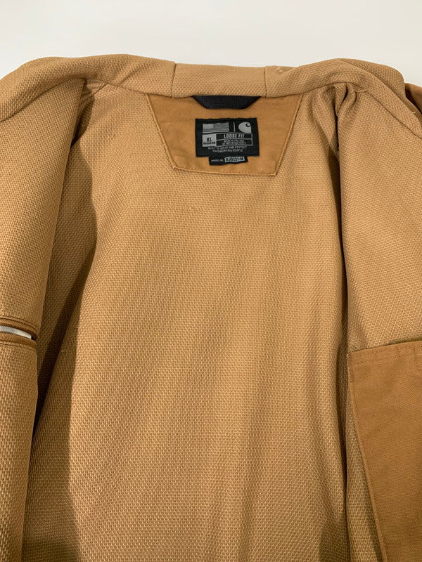 【中古品】【メンズ】 Carhartt カーハート DUCK ACTIVE JACKET J131-BRN ダック アクティブ ジャケット メンズ アウター フーディ 146-260202-em-20-min サイズ：XL カラー：ブラウン 万代Net店