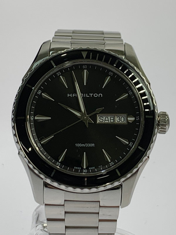 【中古品】【メンズ】 HAMILTON ハミルトン H375110 ジャズマスター シービュー デイデイト クォーツ 腕時計 195-260203-AS-30-min カラー：シルバー 万代Net店