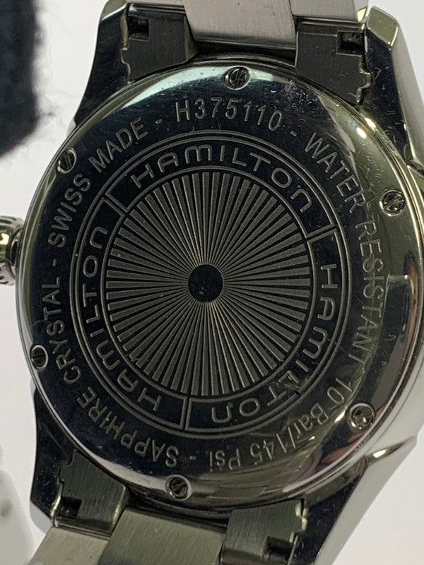 【中古品】【メンズ】 HAMILTON ハミルトン H375110 ジャズマスター シービュー デイデイト クォーツ 腕時計 195-260203-AS-30-min カラー：シルバー 万代Net店