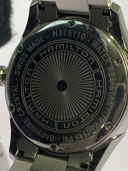 【中古品】【メンズ】 HAMILTON ハミルトン H375110 ジャズマスター シービュー デイデイト クォーツ 腕時計 195-260203-AS-30-min カラー：シルバー 万代Net店