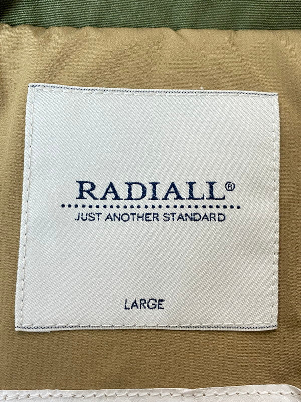 【中古品】【メンズ】 RADIALL ラディアル RAD-24AW-JK005 BLAZER STAND CALLARED JACKET ブレーザースタンドカラードジャケット 142-260207-zi-08-min サイズ：L カラー：グリーンカーキ 万代Net店