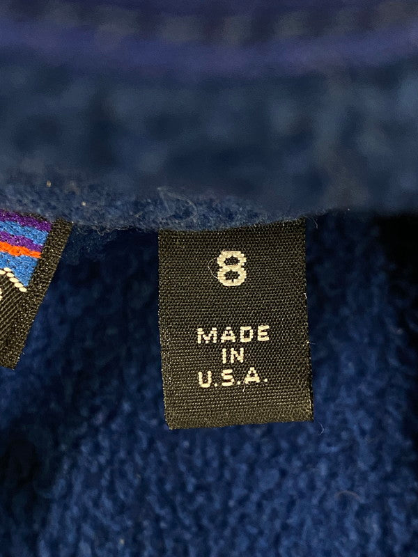 【中古品】【メンズ】 patagonia パタゴニア 25029 91年製 FULL ZIP FLEECE JACKET フリースジャケット アウター 144-260203-AS-1-min サイズ：8 カラー：ブルー 万代Net店
