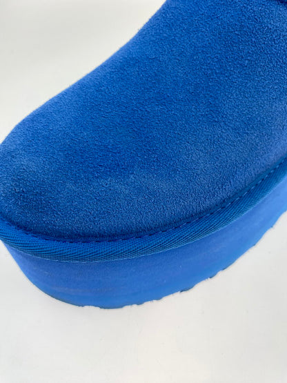 【中古品】【レディース】 UGG アグ 1135092 CLASSIC ULTRA MINI PLATFORM ムートンブーツ 靴 シューズ 167-260203-AS-67-min サイズ：22cm カラー：ライトブルー 万代Net店