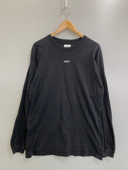 【中古品】【メンズ】 WTAPS ダブルタップス CROSSBONE L S TEE ロングスリーブ 長袖Tシャツ 142-260208-AS-34-min サイズ：4 カラー：ブラック 万代Net店