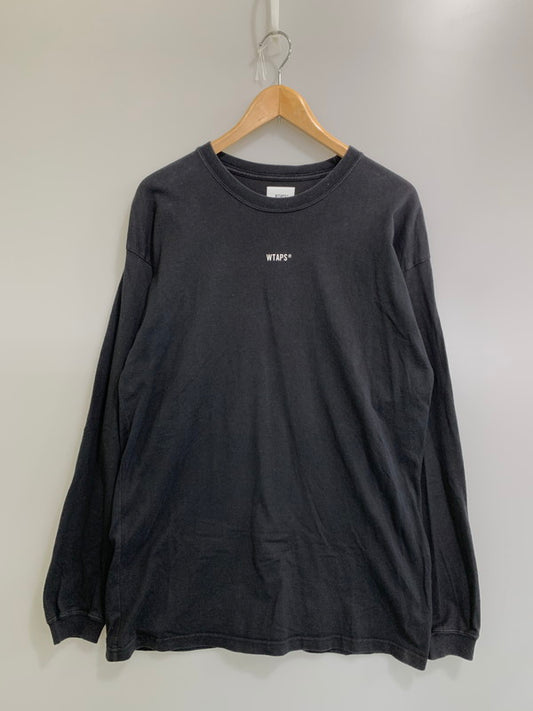 【中古品】【メンズ】 WTAPS ダブルタップス CROSSBONE L S TEE ロングスリーブ 長袖Tシャツ 142-260208-AS-34-min サイズ：4 カラー：ブラック 万代Net店