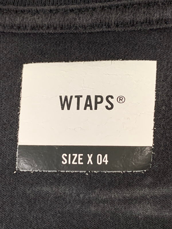 【中古品】【メンズ】 WTAPS ダブルタップス CROSSBONE L S TEE ロングスリーブ 長袖Tシャツ 142-260208-AS-34-min サイズ：4 カラー：ブラック 万代Net店