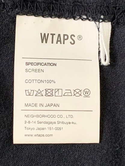 【中古品】【メンズ】 WTAPS ダブルタップス CROSSBONE L S TEE ロングスリーブ 長袖Tシャツ 142-260208-AS-34-min サイズ：4 カラー：ブラック 万代Net店