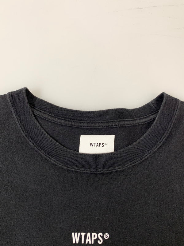 【中古品】【メンズ】 WTAPS ダブルタップス CROSSBONE L S TEE ロングスリーブ 長袖Tシャツ 142-260208-AS-34-min サイズ：4 カラー：ブラック 万代Net店