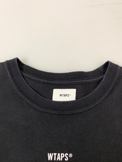 【中古品】【メンズ】 WTAPS ダブルタップス CROSSBONE L S TEE ロングスリーブ 長袖Tシャツ 142-260208-AS-34-min サイズ：4 カラー：ブラック 万代Net店