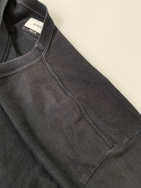 【中古品】【メンズ】 WTAPS ダブルタップス CROSSBONE L S TEE ロングスリーブ 長袖Tシャツ 142-260208-AS-34-min サイズ：4 カラー：ブラック 万代Net店