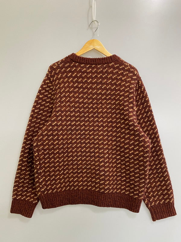 【中古品】【メンズ】 L.L.Bean エルエルビーン 518618 BIRD'S EYE WOOL KNIT SWEATER ウール ニット セーター 144-260203-AS-4-min サイズ：XL-REG カラー：ブラウン 万代Net店