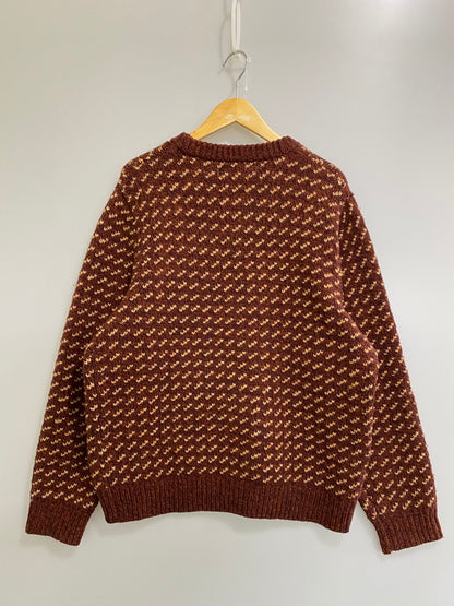 【中古品】【メンズ】 L.L.Bean エルエルビーン 518618 BIRD'S EYE WOOL KNIT SWEATER ウール ニット セーター 144-260203-AS-4-min サイズ：XL-REG カラー：ブラウン 万代Net店