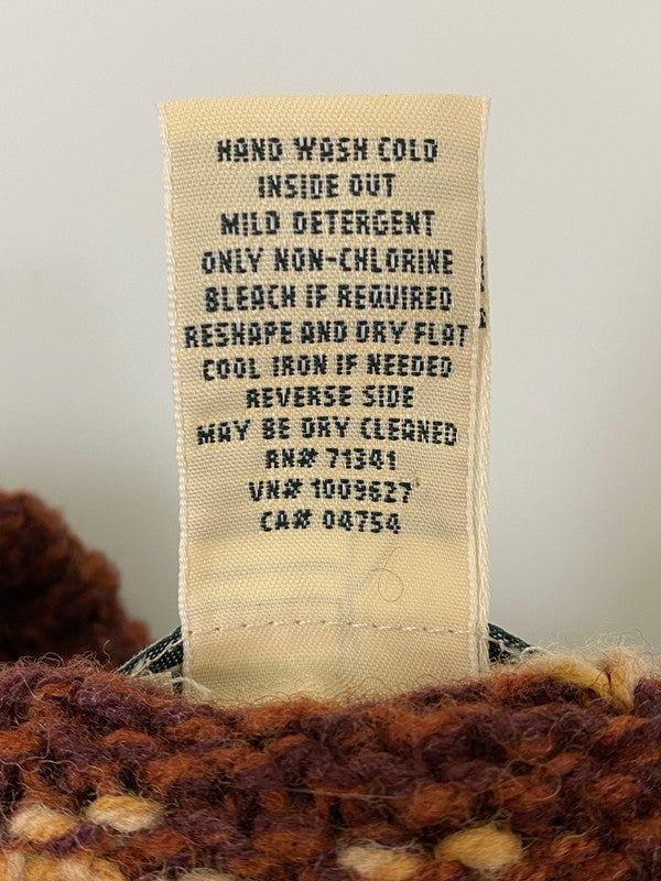 【中古品】【メンズ】 L.L.Bean エルエルビーン 518618 BIRD'S EYE WOOL KNIT SWEATER ウール ニット セーター 144-260203-AS-4-min サイズ：XL-REG カラー：ブラウン 万代Net店
