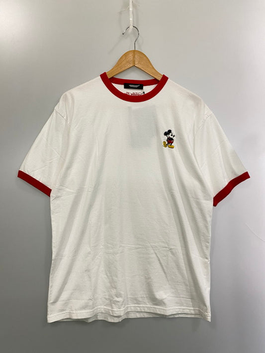 【中古品】【メンズ】 UNDERCOVER アンダーカバー UC1C8804 ビーズミッキー刺繍Tシャツ 140-260207-zi-21-min サイズ：4 カラー：ホワイト 万代Net店