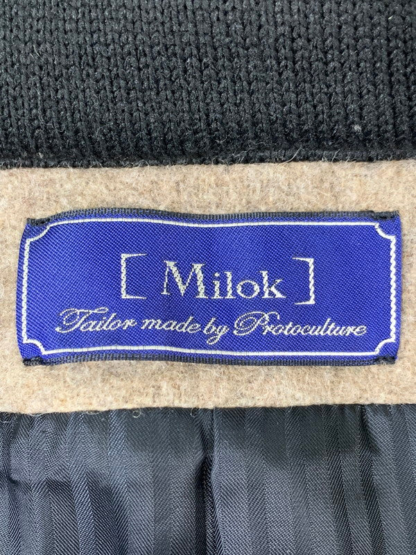 【中古品】【メンズ】 MILOK ミロック WOOL COAT M-123303 ウール コート メンズ アウター ジャケット 140-260227-em-50-min サイズ：S カラー：ベージュ 万代Net店
