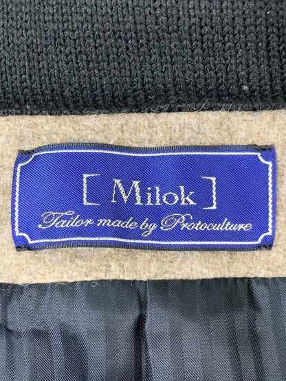 【中古品】【メンズ】 MILOK ミロック WOOL COAT M-123303 ウール コート メンズ アウター ジャケット 140-260227-em-50-min サイズ：S カラー：ベージュ 万代Net店