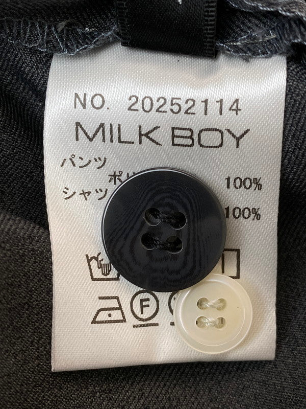 【中古品】【メンズ】 MILKBOY ミルクボーイ 25SS WRAP SHIRTS SHORTS 20252114 ラップシャツ ショーツ ボトムス ショートパンツ ハーフパンツ 151-260222-kk-26-min サイズ：表記なし 下記参照 カラー：チャコール×グレンチェック 万代Net店