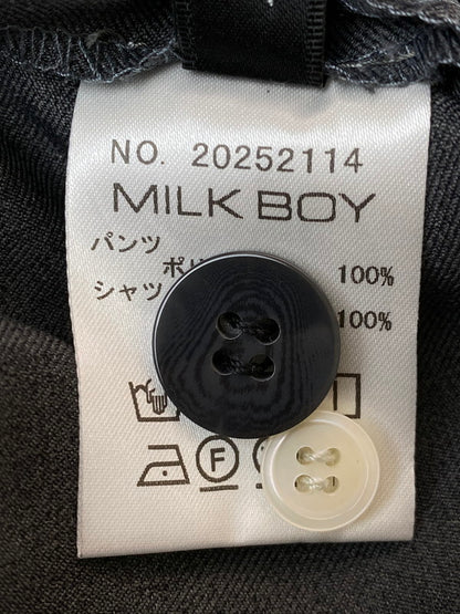 【中古品】【メンズ】 MILKBOY ミルクボーイ 25SS WRAP SHIRTS SHORTS 20252114 ラップシャツ ショーツ ボトムス ショートパンツ ハーフパンツ 151-260222-kk-26-min サイズ：表記なし 下記参照 カラー：チャコール×グレンチェック 万代Net店