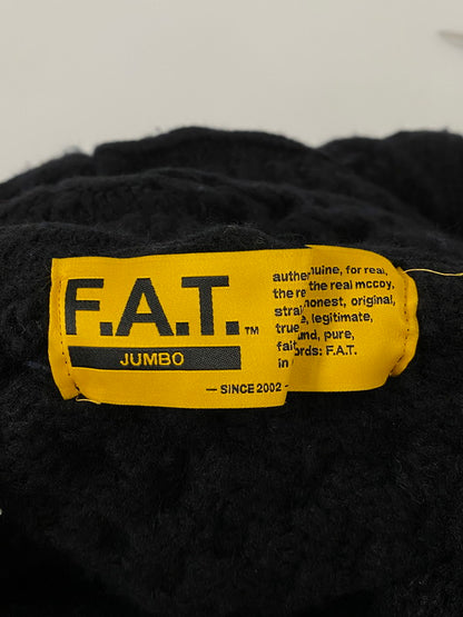 【中古品】【メンズ】 F.A.T. エフエイティー F32420-KN06-AB ウールヤーン フィッシャーマンニットパーカ アウター 142-260203-AS-8-min サイズ：JUMBO カラー：ブラック 万代Net店