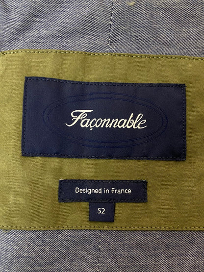 【中古品】【メンズ】 FACONNABLE ファッソナブル TRENCH COAT トレンチコート アウター 141-260320-zi-20-min サイズ：52 カラー：オリーブグリーン 万代Net店