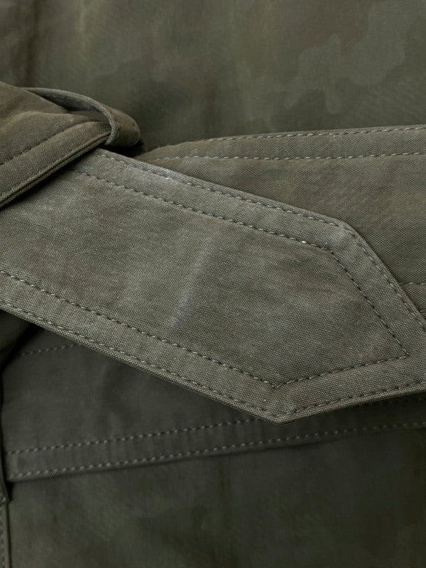 【中古品】【メンズ】 FACONNABLE ファッソナブル TRENCH COAT トレンチコート アウター 141-260320-zi-20-min サイズ：52 カラー：オリーブグリーン 万代Net店