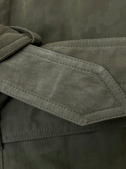 【中古品】【メンズ】 FACONNABLE ファッソナブル TRENCH COAT トレンチコート アウター 141-260320-zi-20-min サイズ：52 カラー：オリーブグリーン 万代Net店