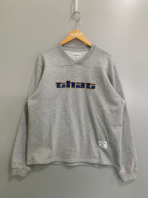 【中古品】【メンズ】 thisisneverthat ディスイズネバーザット PANELED SPORTS CREWNECK SP01-010224 パネル スポーツ クルーネック トップス スウェット トレーナー 142-260222-kk-05-min サイズ：M カラー：グレー 万代Net店