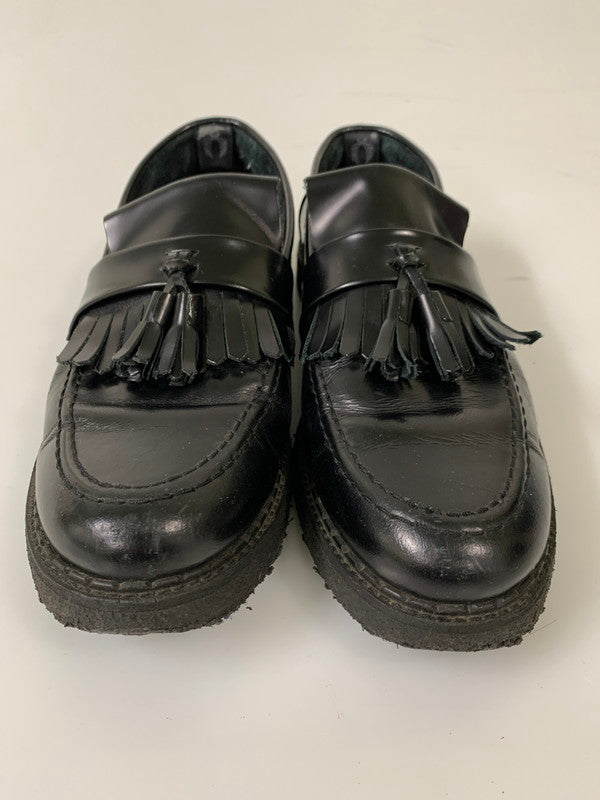 【中古品】【メンズ】 FRED PERRY フレッドペリー GEORGE COX TASSEL LOAFER B8278 ジョージコックス タッセル ローファー 靴 164-260205-yn-28-min サイズ：27.0cm カラー：ブラック 万代Net店