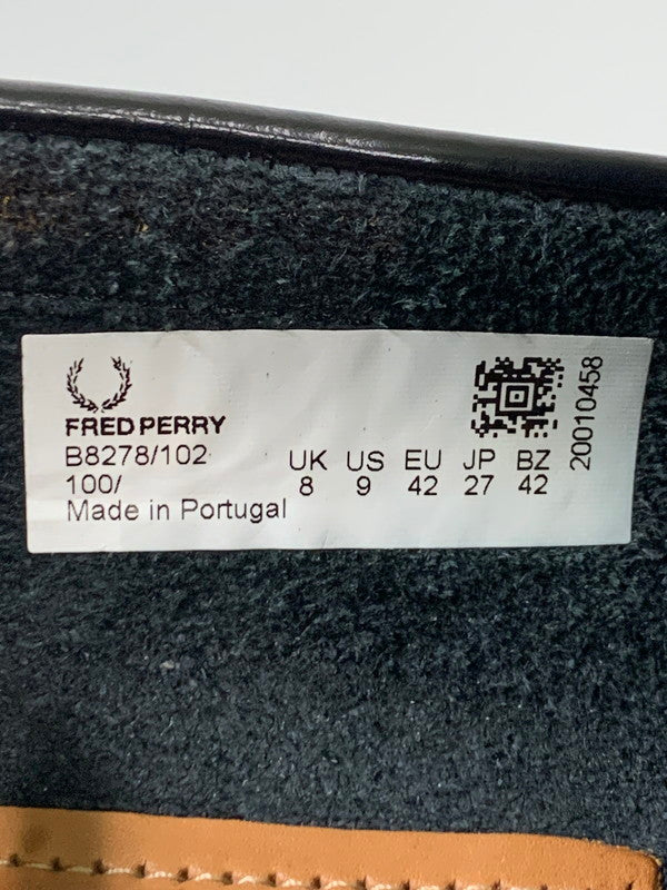 【中古品】【メンズ】 FRED PERRY フレッドペリー GEORGE COX TASSEL LOAFER B8278 ジョージコックス タッセル ローファー 靴 164-260205-yn-28-min サイズ：27.0cm カラー：ブラック 万代Net店